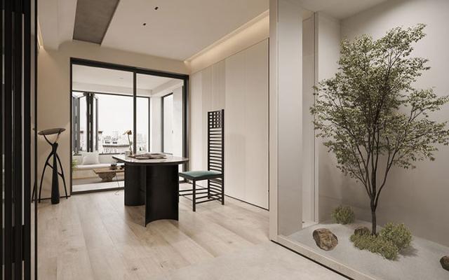 北京206平现代装修,采用室内庭院的设计,赋予空间静谧的幸福